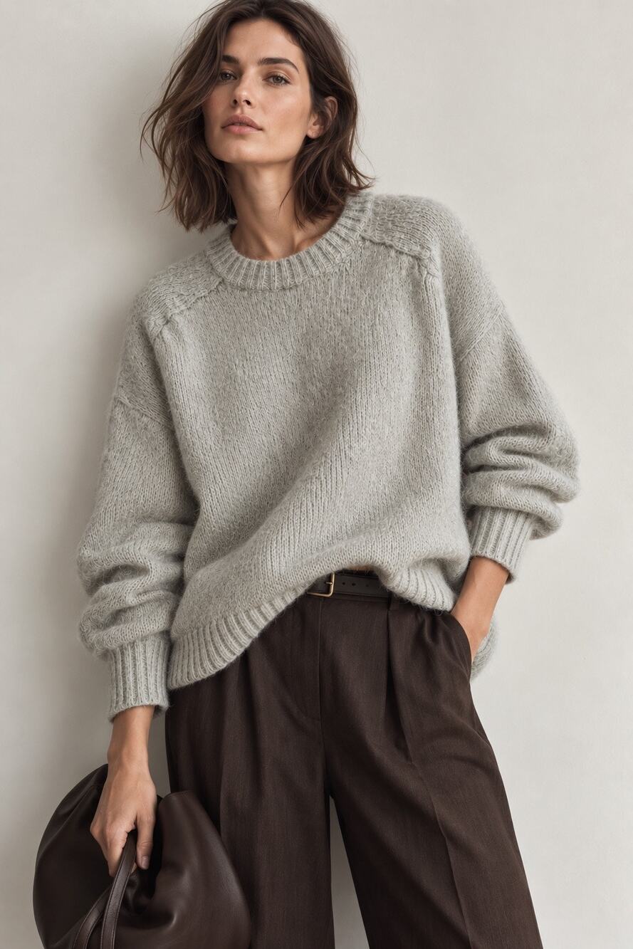 Zara 100% Wool Crew Neck Sweater – Size XL